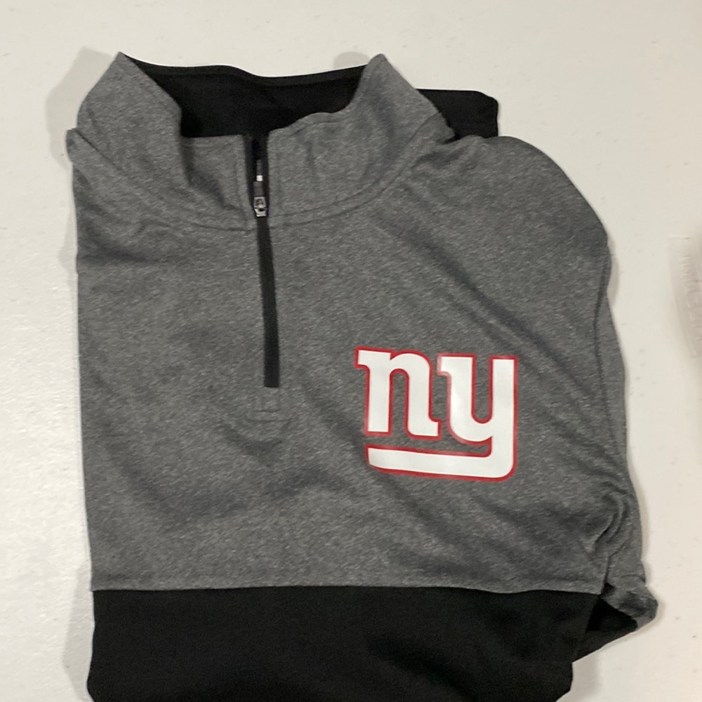 NFL New York Giants Quarter Zip Long Sleeve